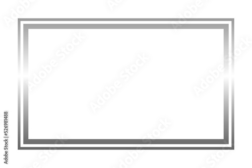 silver rectangle frame
