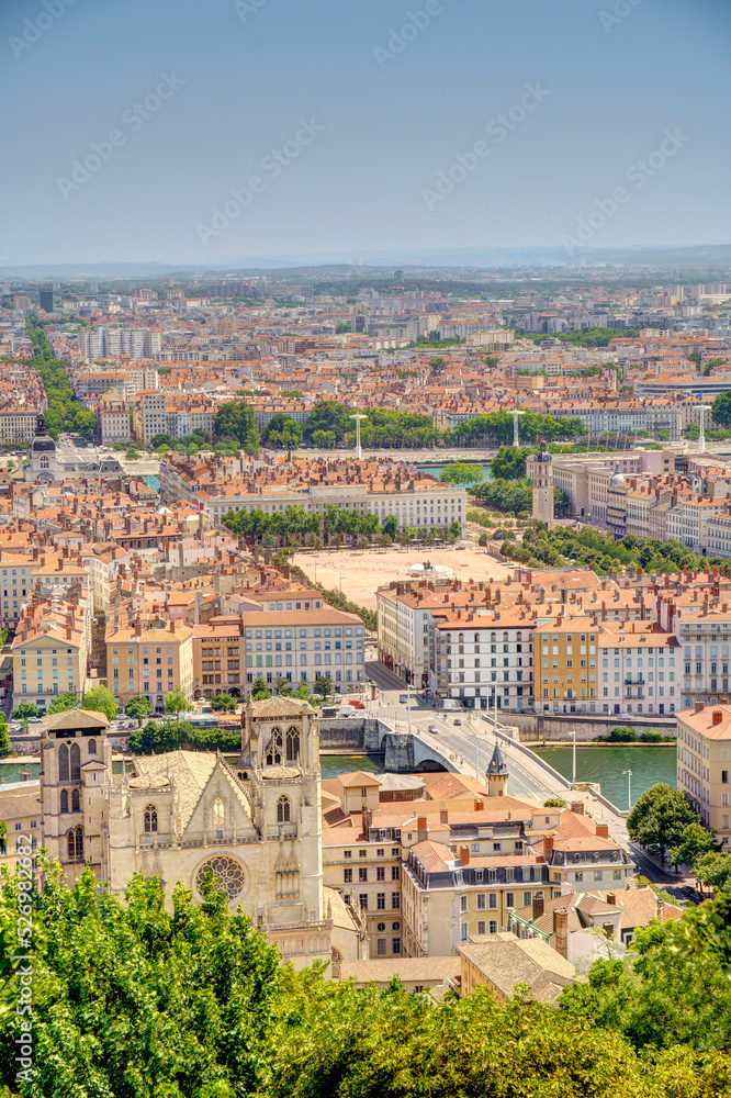 Lyon landmarks, HDR Image