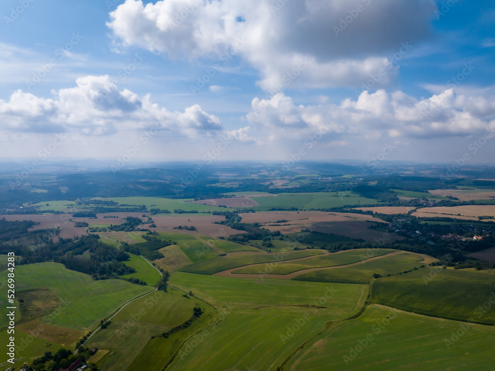 Aerial View of Moravian Landscape, Moravia, Czechia. Europe. Aerial View of Moravian Landscape, Moravia, Czechia. Europe.