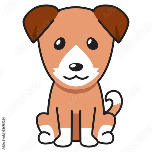 Cartoon character dog for design.