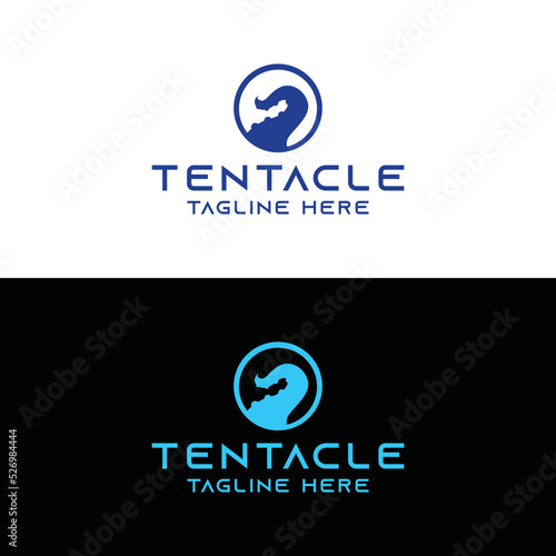 octopus tentacle logo Design vector symbol