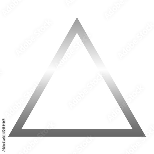 silver triangle frame

