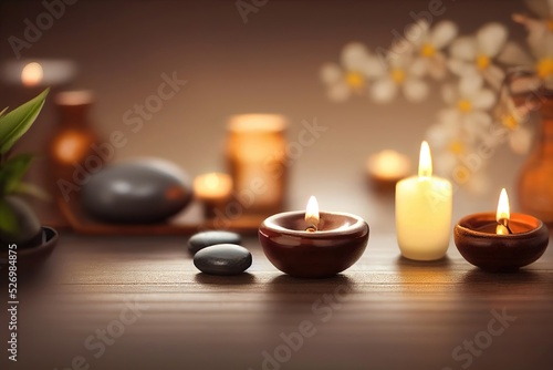 massage zen aromatherapy spa beauty background  3d render  3d illustration