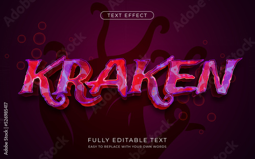 Editable text effect-Monster dark thriller horror style