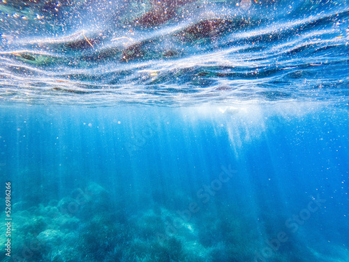 Fototapeta Naklejka Na Ścianę i Meble -  Croatia Blue Caves Underwater Snorkeling