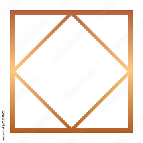 bronze square frame 