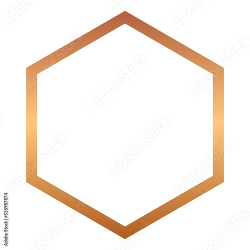bronze geometric frame

