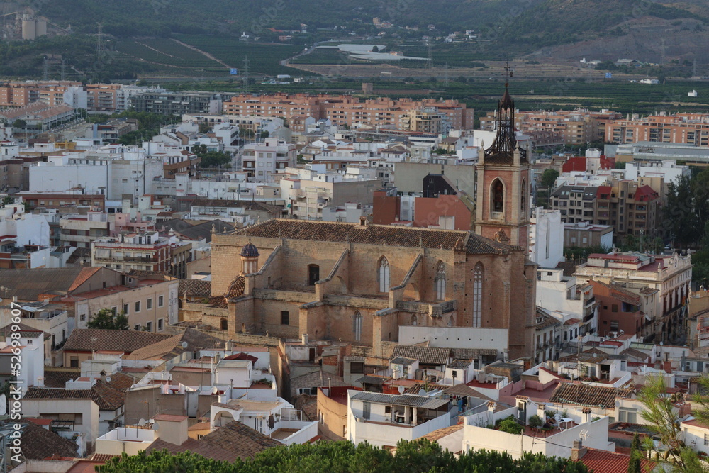 Sagunto, Comunidad Valenciana, Spain view of the city of Sagunto.