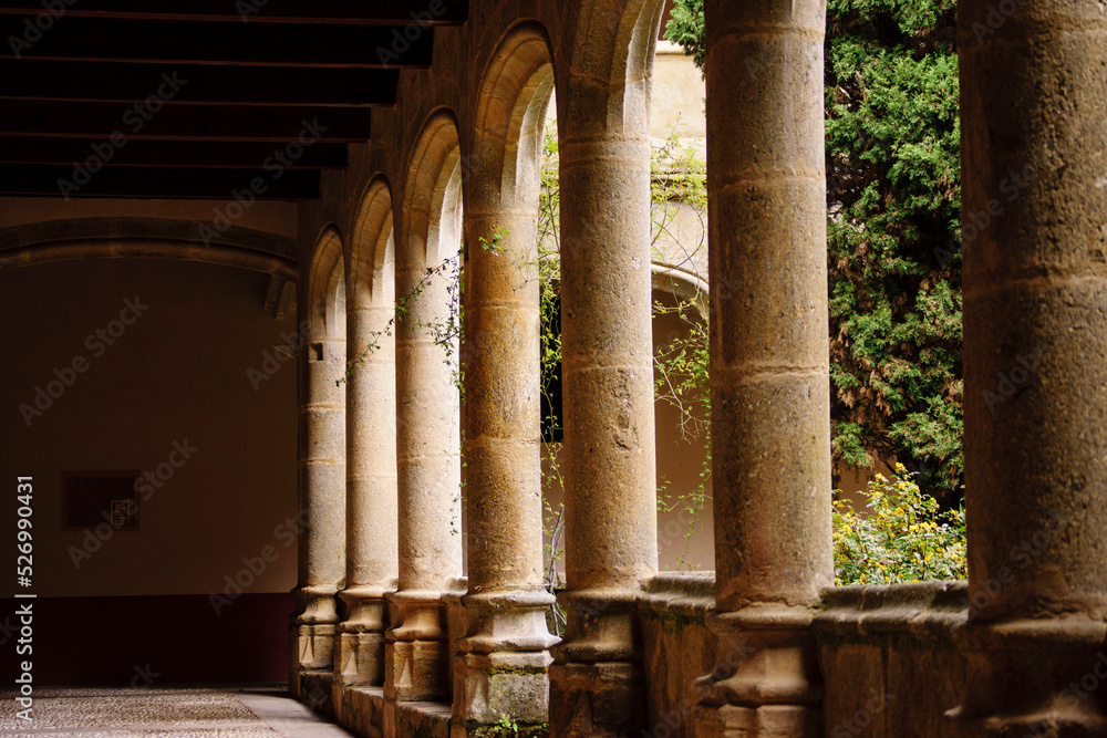 claustro gótico, siglo XV, , Monasterio de San Jerónimo de Yuste , siglo XV, comarca de de la Vera, Cáceres, Extremadura, Spain, europa