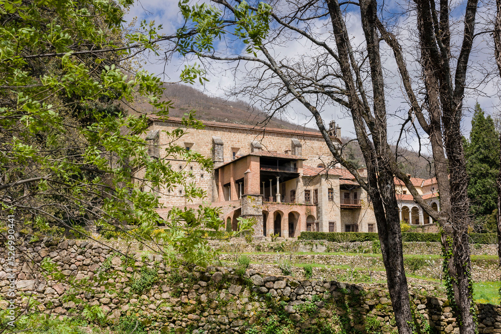 Monasterio de San Jerónimo de Yuste , siglo XV, comarca de de la Vera, Cáceres, Extremadura, Spain, europa Monasterio de San Jerónimo de Yuste , siglo XV, comarca de de la Vera, Cáceres, Extremadura, Spain, europa