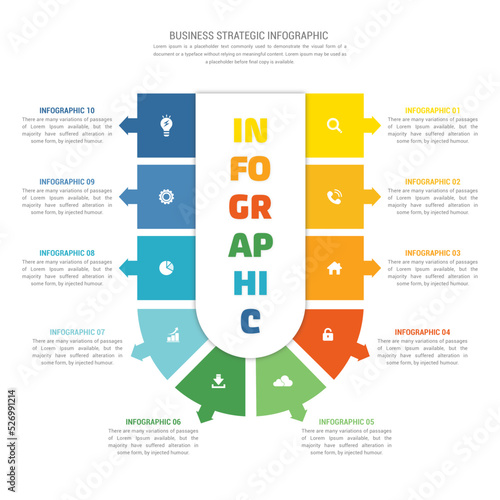 Business Strategic Infographic Design Illustration
