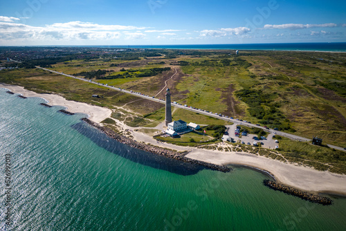 Fotografie Leuchtturm und Meer in Skagen Dänemark