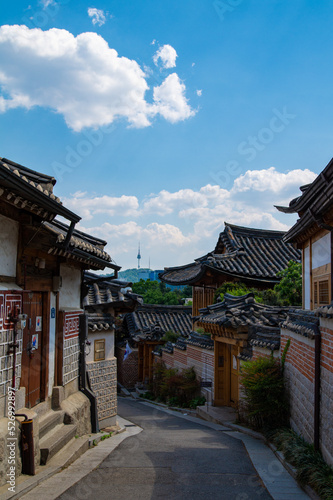 Bild auf Leinwand 북촌 한옥마을