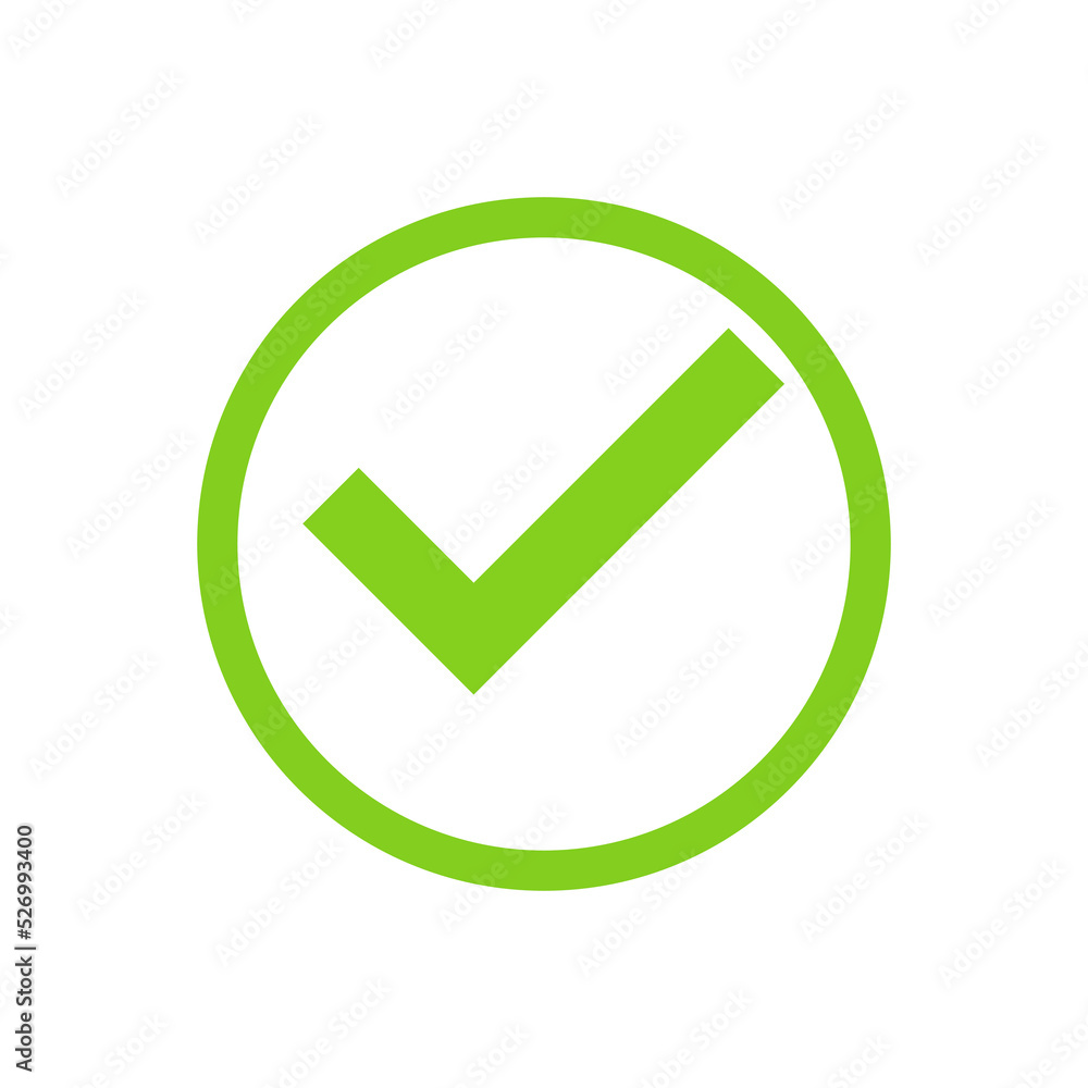 Check mark icon. Check mark icon.