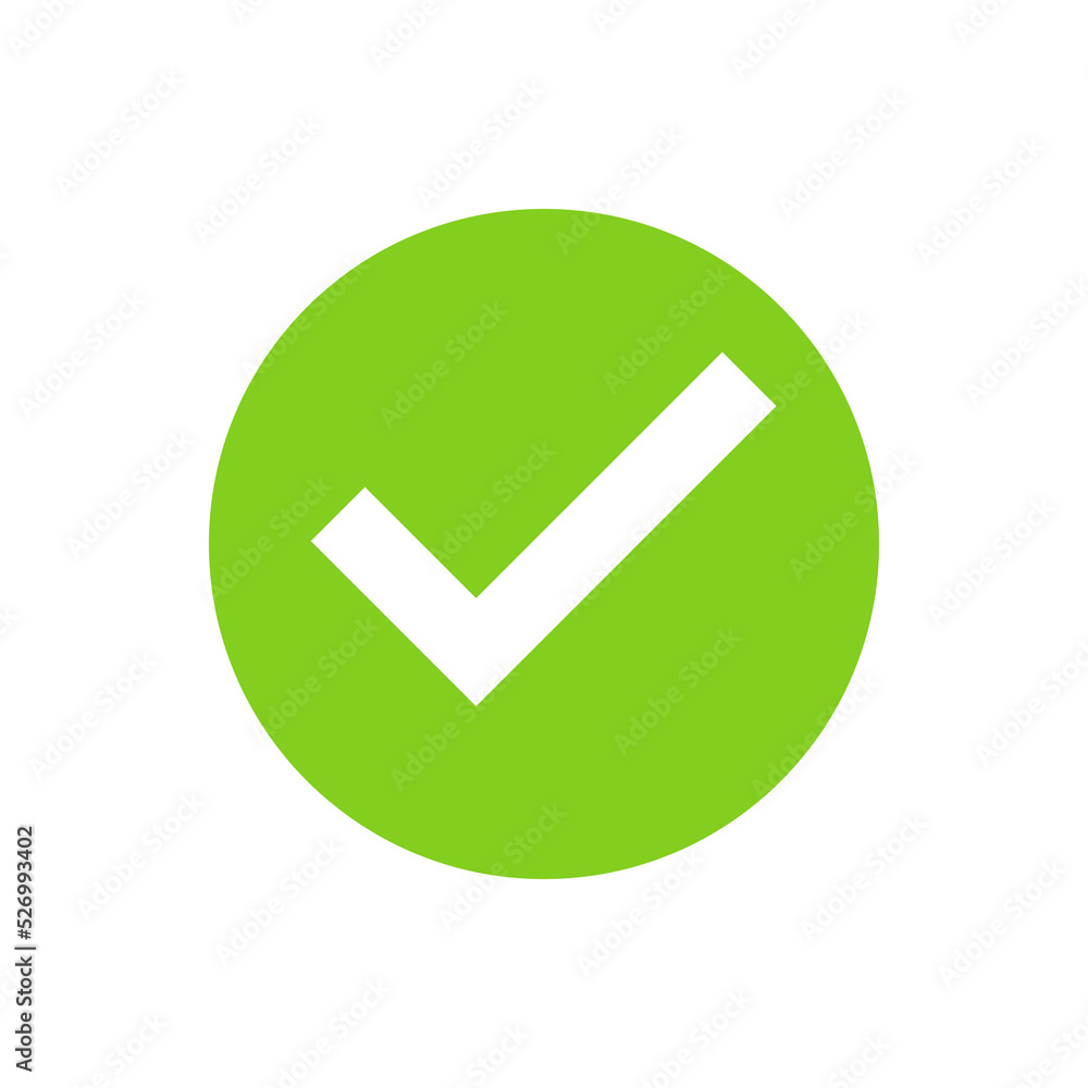 Check mark icon. Check mark icon.