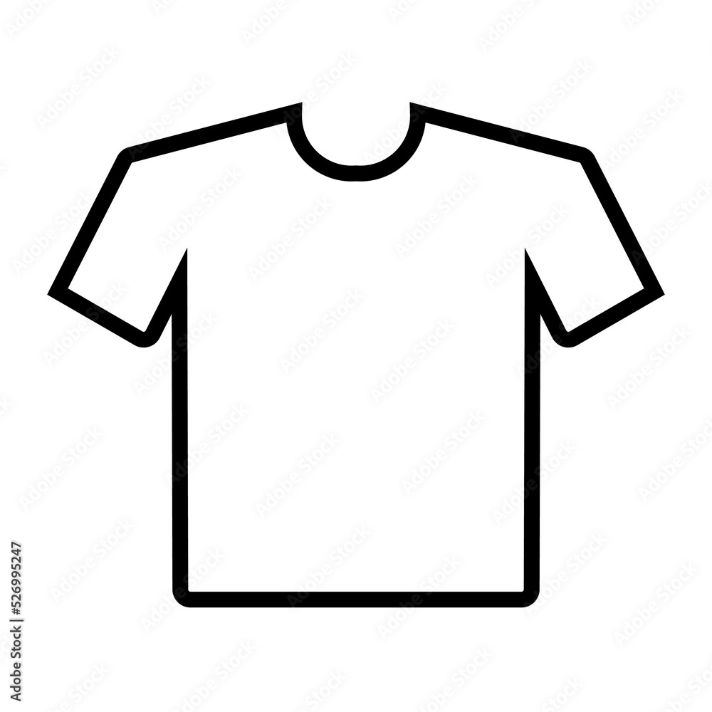 T-shirt icon design. simple illustration of merchandise product design T-shirt icon design. simple illustration of merchandise product design