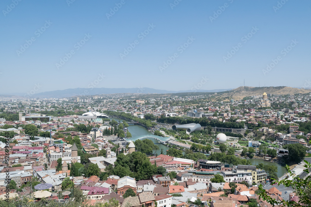 view of the city. tbilisi