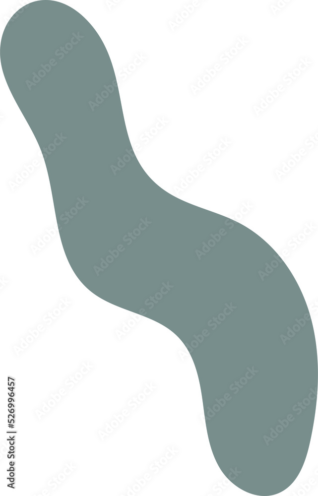 Shapes and geometric abstraction and decorative line art elements in boho style with plants