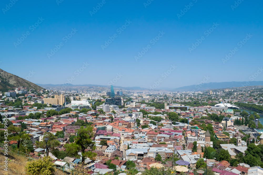 view of the city. tbilisi