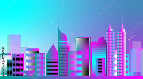 JAKARTA CITY OF INDONESIA ILLUSTRATION