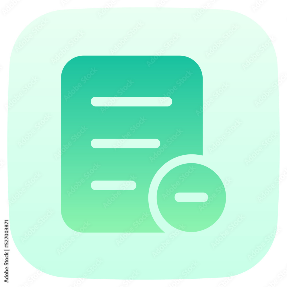 remove file flat gradient icon remove file flat gradient icon