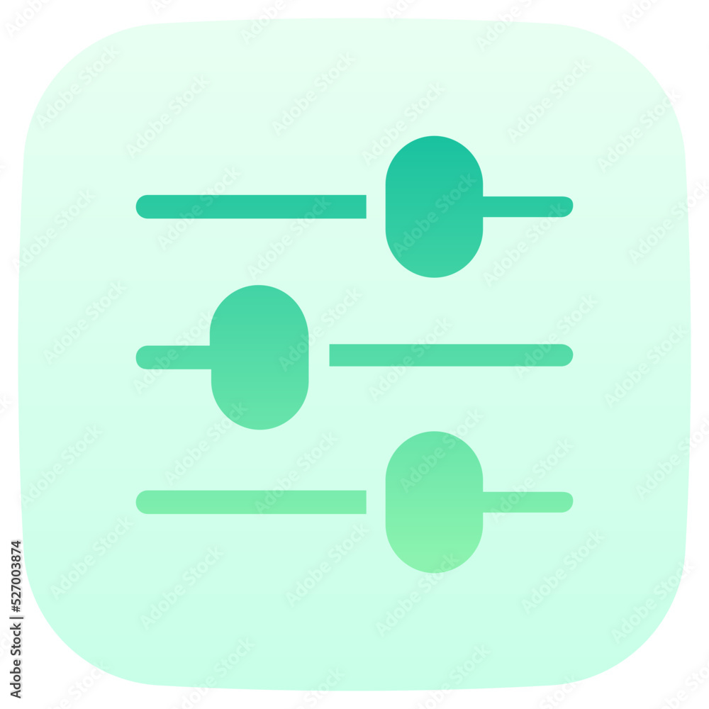 slider flat gradient icon slider flat gradient icon