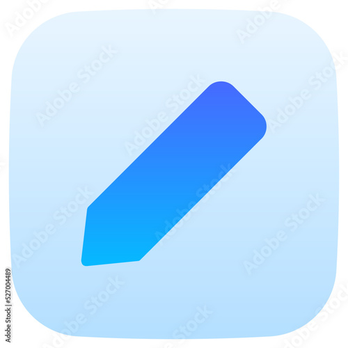 edit flat gradient icon