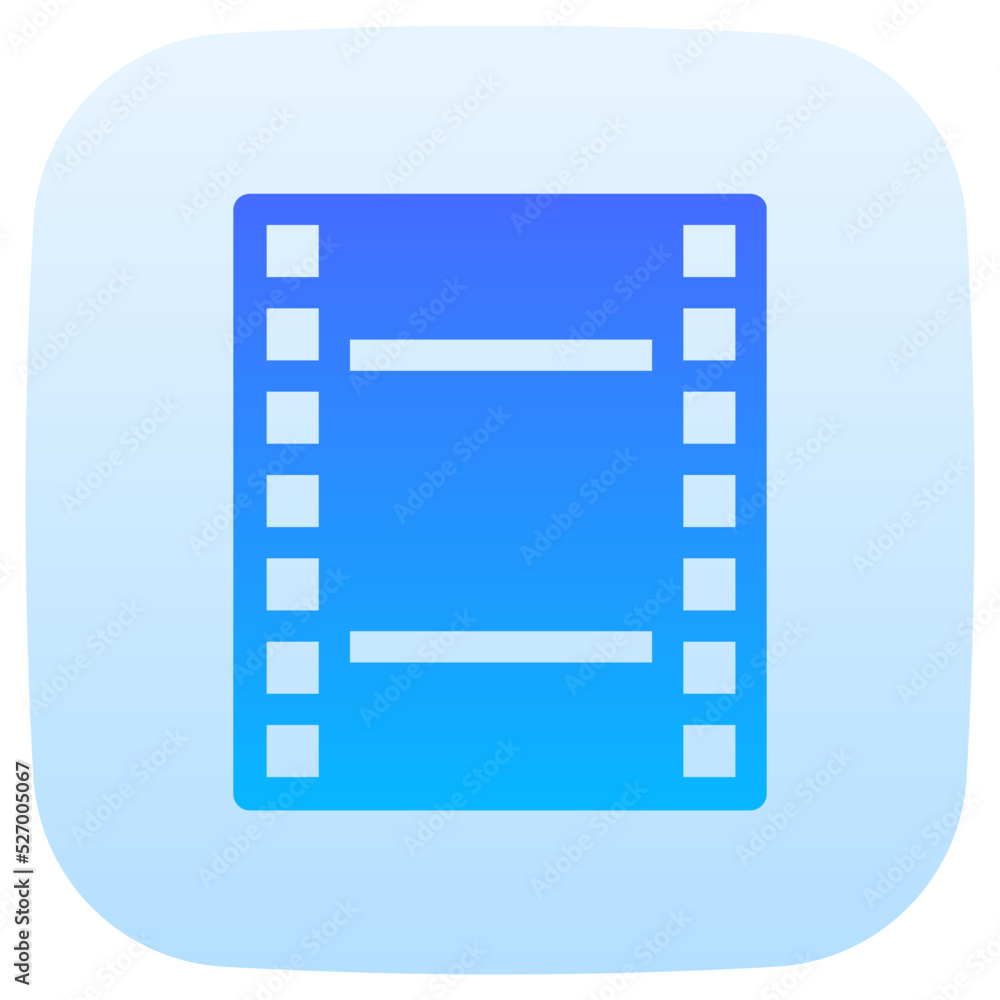 film strip flat gradient icon film strip flat gradient icon
