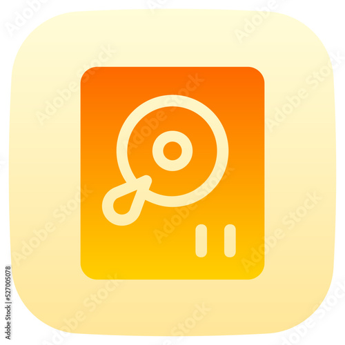 hdd flat gradient icon