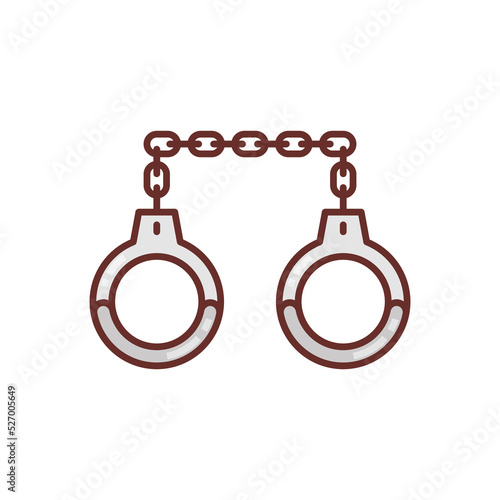 Handcuffs icon in vector. Logotype