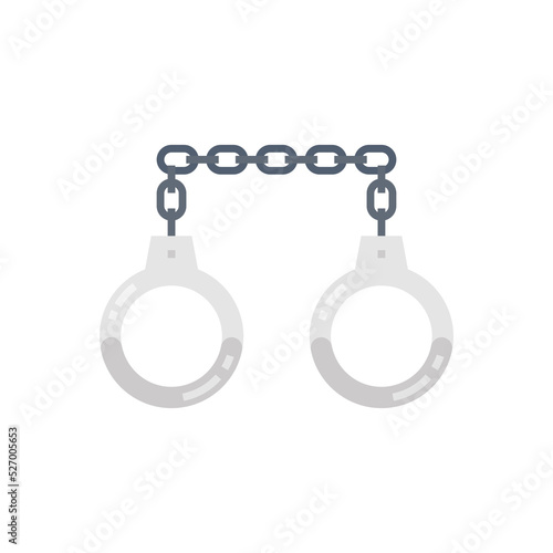 Handcuffs icon in vector. Logotype