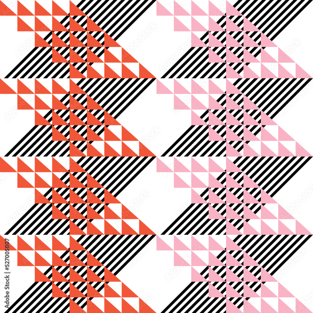 Modern abstract geometric contemporary vector seamless diagonal pattern with simple elements and shapes. Graphic pastel colored minimalist background. Modern abstract geometric contemporary vector seamless diagonal pattern with simple elements and shapes. Graphic pastel colored minimalist background.