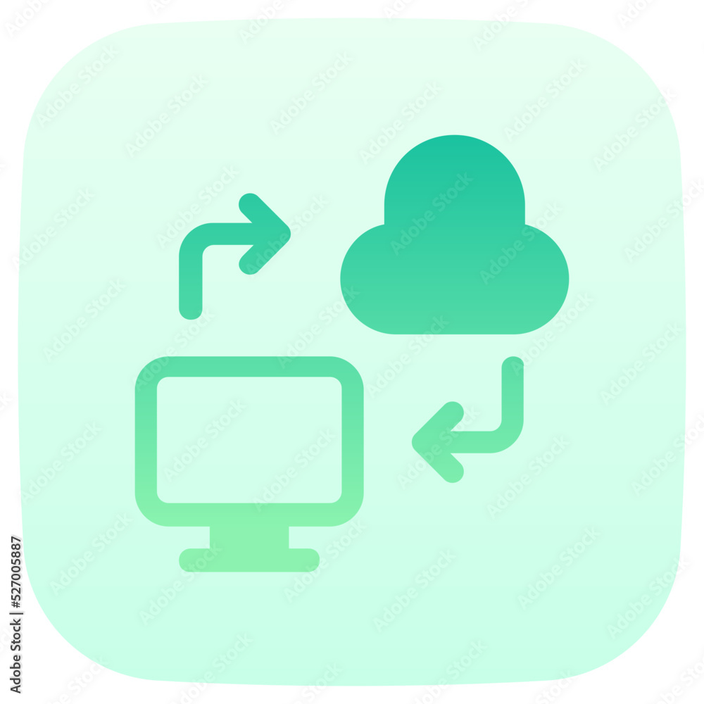 backup flat gradient icon backup flat gradient icon