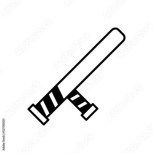 Police Baton icon in vector. Logotype
