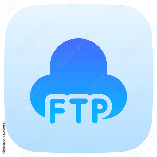 cloud flat gradient icon