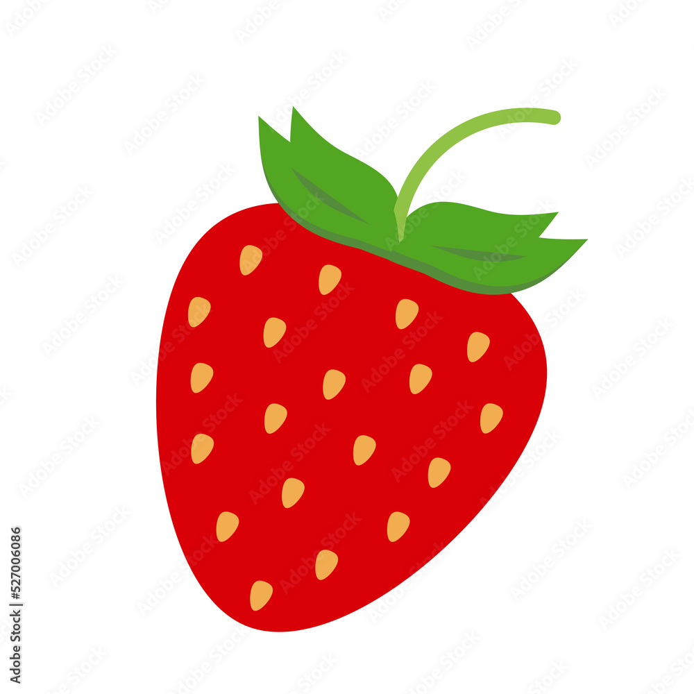Strawberry fruit,Fresh Strawberry fruits isolated,Cartoon style. On a white background Vector illustration Strawberry fruit,Fresh Strawberry fruits isolated,Cartoon style. On a white background Vector illustration