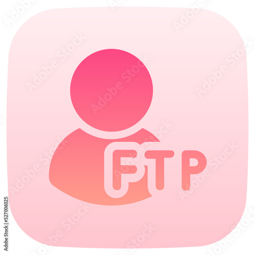user flat gradient icon