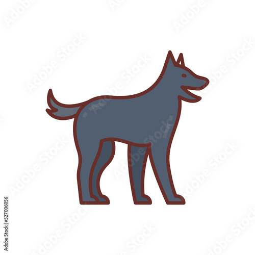 K9 (Police Dog) icon in vector. Logotype