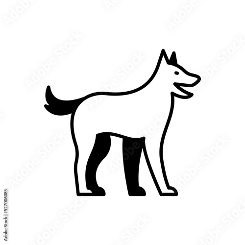 K9 (Police Dog) icon in vector. Logotype