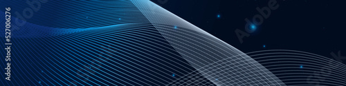 LinkedIn futuristic abstract background. Server, internet, speed. Futuristic tunnel HUD. Motion graphics for an abstract data center . wireframe , background and Dotted texture template.