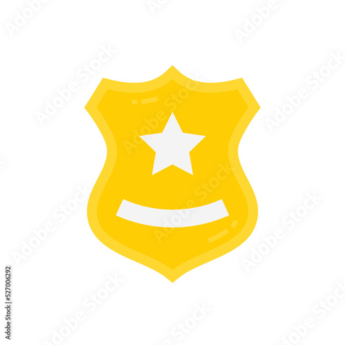 Police Badge icon in vector. Logotype