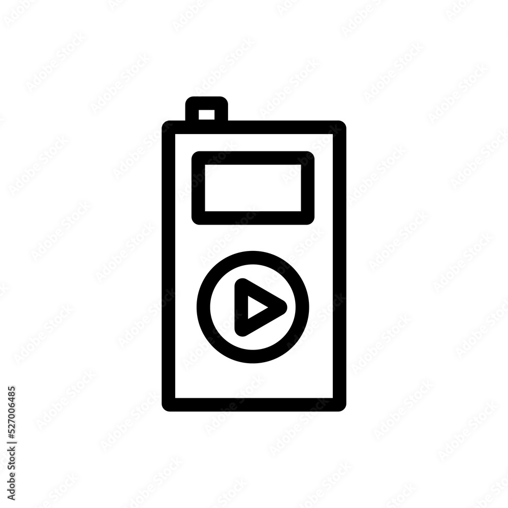 music player icon design. simple illustration of music application and multimedia navigation on smartphone device music player icon design. simple illustration of music application and multimedia navigation on smartphone device