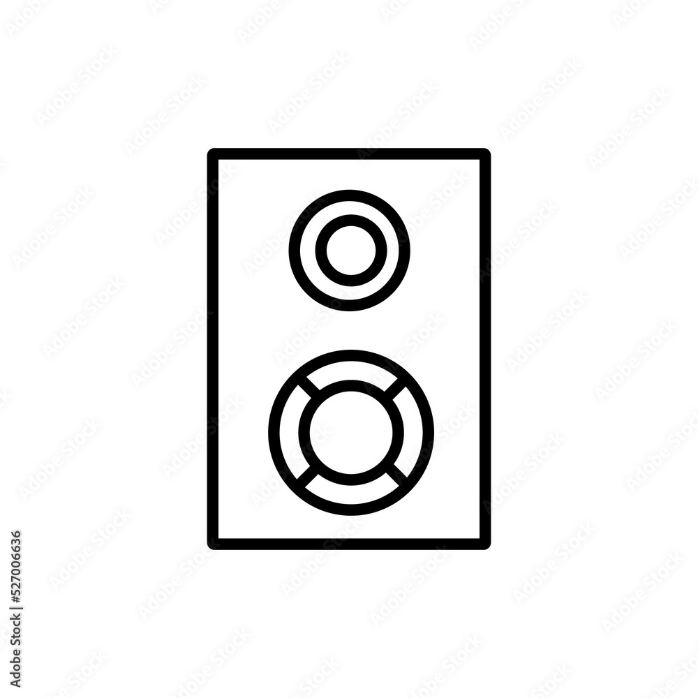 speaker icon design. simple illustration of music application and multimedia navigation on smartphone device speaker icon design. simple illustration of music application and multimedia navigation on smartphone device