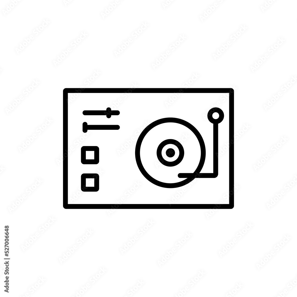 dj mixer icon design. simple illustration of music application and multimedia navigation on smartphone device dj mixer icon design. simple illustration of music application and multimedia navigation on smartphone device