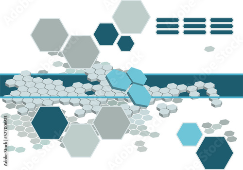 abstract hexagon background