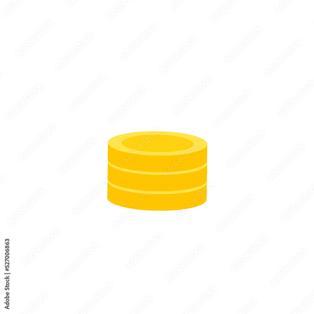 Vector dollar bank note and coin, icon illustrations and vector Vector dollar bank note and coin, icon illustrations and vector
