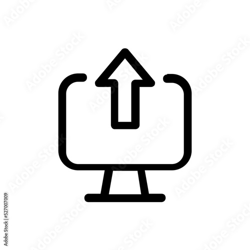 upload line icon