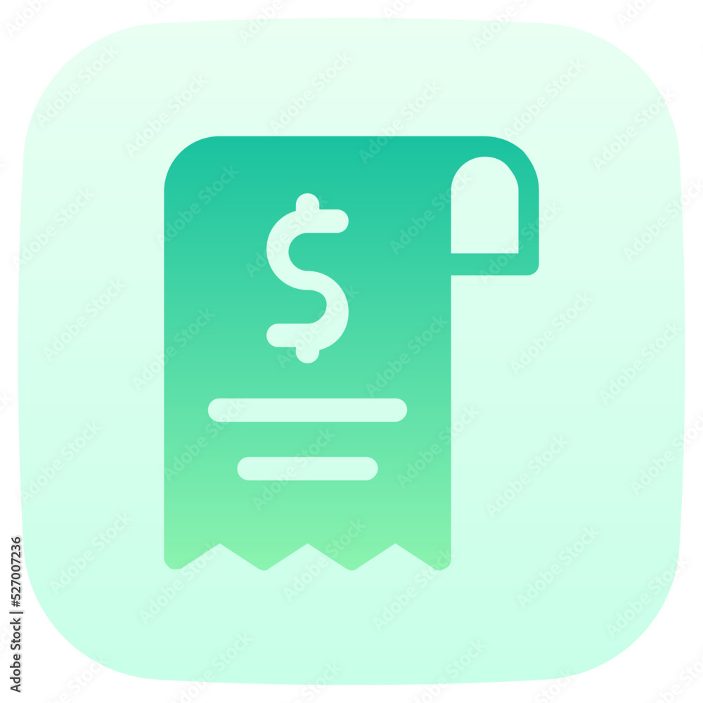 bill flat gradient icon bill flat gradient icon