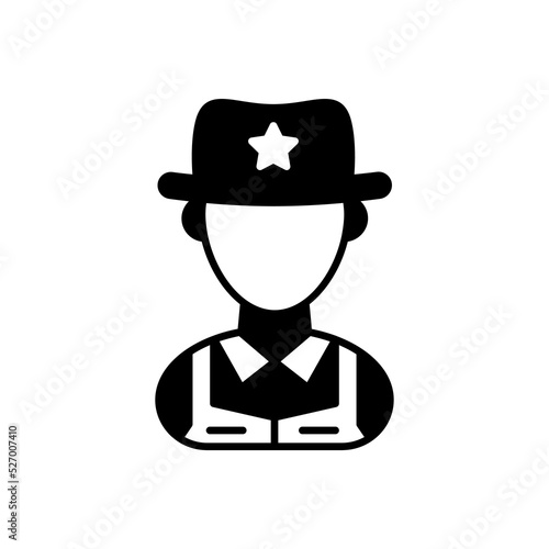 Sheriff icon in vector. Logotype