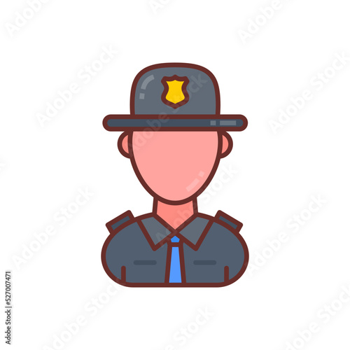 State Trooper icon in vector. Logotype